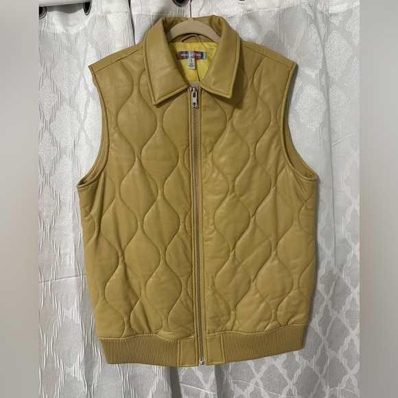 Women's Urban Outfitters UO Annie Faux Leather Liner Vest - Picture 11 of 12